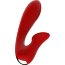 Красный вибромассажер с клиторальной стимуляцией IRIS - 20 см.  Цена 7 261 руб. - Красный вибромассажер с клиторальной стимуляцией IRIS - 20 см.