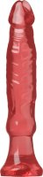 Розовый анальный стимулятор Crystal Jellies 6 Anal Starter - 11,9 см.