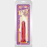 Розовый анальный стимулятор Crystal Jellies 6 Anal Starter - 11,9 см.