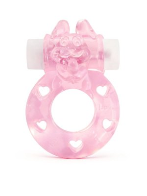 Розовое эрекционное виброкольцо в форме зайчика  Цена 674 руб. Длина: 4.5 см. Диаметр: 3.5 см. Эрекционное виброкольцо поможет усилить эрекцию и продлить половой акт. Секс-игрушка хорошо растягивается и легко надевается на пенис. Работа режима вибрации обеспечивается с помощью съёмной вибропули. Батарейки в вибропуле не съёмные. Поэтому после окончания их работы вибропуля уже не пригодна для использования. Виброрежим включается/выключается сдвигом кнопки, расположенной на торце изделия. Интимный аксессуар изготовлен из эластичного материала. Прост в использовании и уходе. Страна: Китай. Материал: термопластичная резина (TPR). Батарейки: есть в комплекте.