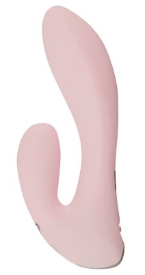 Розовый мини-вибратор CERYA Strong Mini Vibrator - 14 см.  Цена 7 946 руб. Длина: 14 см. Диаметр: 3.4 см. Чувственно изогнутый мини-вибратор CERYA с помощью двух отростков одновременно ласкает вагину и клитор. Его сверхмощные вибрации проникают очень глубоко, под кожу и прямо в точку. 10 различных режимов вибрации позволяют подобрать подходящую скорость для любого настроения и кульминации. Просто нажмите на кнопку. Маленький и удобный вибратор-кролик изготовлен из шелковисто-мягкого силикона. Он легко вставляется и отлично сидит. Он очень гибкий и гармонично сочетается с каждым движением. Вибрация всегда ощущается интенсивно как внутри, так и снаружи. Два тихих, но мощных моторчика обеспечивают надежное питание для этого двойного удовольствия. Перезаряжаемый - USB-кабель для зарядки входит в комплект. Рабочая длина - 10 см. Страна: Китай. Материал: силикон. Батарейки: встроенный аккумулятор.