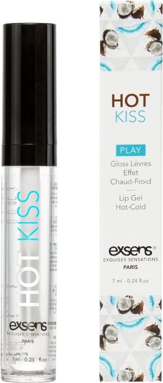 Блеск для губ Hot Kiss Coconut с ароматом кокоса - 7 мл.