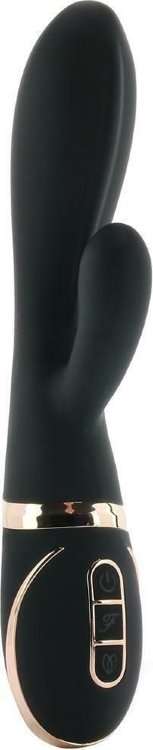 Черный вибратор-кролик Dual Stim Rabbit Vibrator