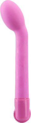 Розовый вибратор G-SPOT для точки G - 19 см.  Цена 2 380 руб. Длина: 19 см. Диаметр: 4 см. Розовый вибратор G-SPOT для точки G. Мультискоростная вибрация. Страна: Китай. Материал: термопластичная резина (TPR). Батарейки: 2 шт., тип AA.