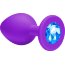 Малая фиолетовая анальная пробка Emotions Cutie Small с голубым кристаллом - 7,5 см.  Цена 713 руб. - Малая фиолетовая анальная пробка Emotions Cutie Small с голубым кристаллом - 7,5 см.