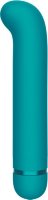 Бирюзовый перезаряжаемый вибратор Flamie - 18,5 см.