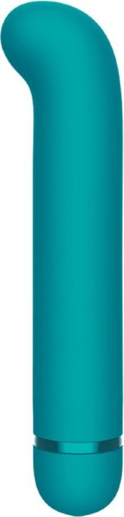 Бирюзовый перезаряжаемый вибратор Flamie - 18,5 см.