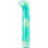 Зеленый компактный вибратор из стекла Magic Cane - 12 см.