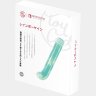 Зеленый компактный вибратор из стекла Magic Cane - 12 см.
