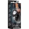 Черная анальная втулка с прозрачным кристаллом Bling Plug Medium - 8,2 см.