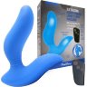 Синий вибромассажер простаты 3,5’’ Remote Control Curve P-spot Massager - 12 см.