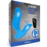 Синий вибромассажер простаты 3,5’’ Remote Control Curve P-spot Massager - 12 см.