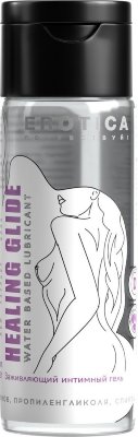 Заживляющий интимный гель Healing Glide - 200 мл. Заживляющий интимный гель Healing Glide на водной основе с заживляющим эффектом подарит максимально приятный эффект обоим партнерам. Подходит для ежедневного использования. Обеспечивает устойчивое скольжение. Можно использовать с игрушками и презервативами. Эта уникальная формула обладает заживляющим эффектом. Меры предосторожности: Избегайте попадания в глаза. Использовать строго по назначению. Не является контрацептивом. Не использовать на поврежденной поверхности кожи, прекратить использование при чувствительности на какой-либо компонент интимной гель-смазки или при возникновении аллергической реакции. Гель нанести на половые органы или внешнюю сторону презерватива. После полового акта желательно смыть гель-смазку теплой водой. вода, глицерин, гидроксиэтилцеллюлоза, бензоат натрия, Д-пантенол, экстракт готу-колы, лимонная кислота. Страна: Беларусь. Объем: 200 мл.