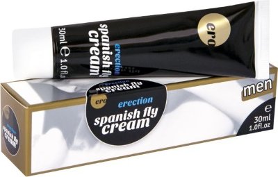 Крем для усиления эрекции Erection Spanish Fly Creme Men - 30 мл. Для стимуляции и возбуждения. Специально подобранные масла и экстракты, входящие в состав, сделают вашу сексуальную жизнь более яркой. Наносится в область гениталий. вода, диметикон, глицерин, пентиленгликоль, натрия полиакрилат, гидрогенизированное касторовое масло пэг-40, этилгексил стеарат, гидроксиэтилцеллюлоза, ментол, тридецет-6, масло листьев эвкалипта, масло семян подсолнечника однолетнего, масло мяты полевой, экстракт корня дудника китайского, лимонен, смола перца кустарникового, экстракт перца овощного. Страна: Австрия. Объем: 30 мл.