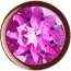 Пробка цвета розового золота с лиловым кристаллом Diamond Quartz Shine S - 7,2 см.  Цена 1 039 руб. - Пробка цвета розового золота с лиловым кристаллом Diamond Quartz Shine S - 7,2 см.