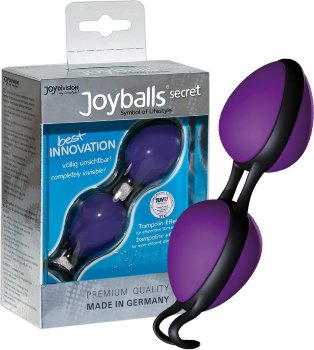 Фиолетовые вагинальные шарики Joyballs secret