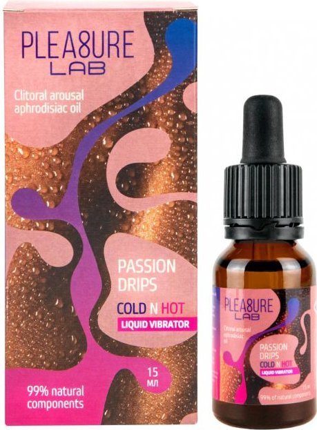 Жидкий вибратор Passion Drips Cold n Hot - 15 мл.