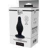 Черный анальный стимулятор DUAL DENSITY PLEASURE PLUG M - 9,3 см.