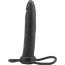 Чёрная насадка на пенис для анальной стимуляции WHATA MAN - 16 см.  Цена 2 798 руб. - Чёрная насадка на пенис для анальной стимуляции WHATA MAN - 16 см.