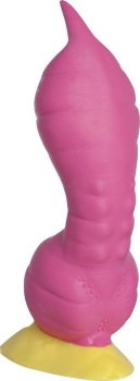 Розовый фаллоимитатор Крок Medium - 24,5 см.