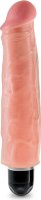 Телесный вибратор-реалистик 7 Vibrating Stiffy - 21,6 см.