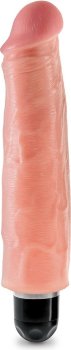 Телесный вибратор-реалистик 7 Vibrating Stiffy - 21,6 см.
