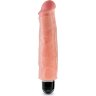 Телесный вибратор-реалистик 7 Vibrating Stiffy - 21,6 см.