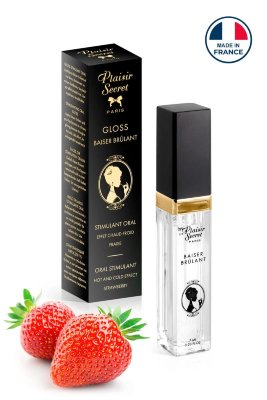 Стимулирующий блеск для губ со вкусом клубники - 7 мл.  Цена 1 935 руб. Strawberry Hot Kiss — поцелуй, от которого закипает кровь. Не просто блеск — а оружие массового возбуждения. Представьте, как вы наносите каплю клубничного бальзама на губы. 10 секунд — и ваши губы превращаются в оружие удовольствия. Каждое прикосновение теперь — взрыв контрастных ощущений: то обжигающий жар, то ледяная свежесть! Glycerin, Aqua, Propylene Glycol, Aroma, Carbomer, Ethyl Menthane Carboxamide, Aspartame. Страна: Франция. Объем: 7 мл.