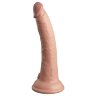 Телесный фаллоимитатор 7 Silicone Dual Density Cock - 21 см.