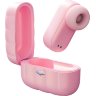 Розовый вакуумный стимулятор клитора Alggie Earphone с управлением через приложение