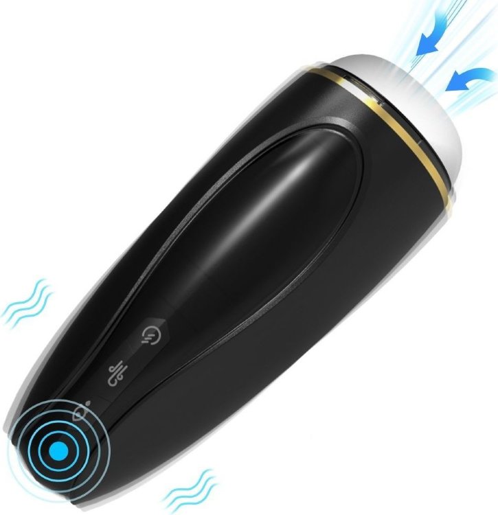 Роскошный мастурбатор Hawk с вибрацией, всасыванием и сдавливанием