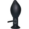Анальный вибратор с функцией расширения True Black - 17 см.