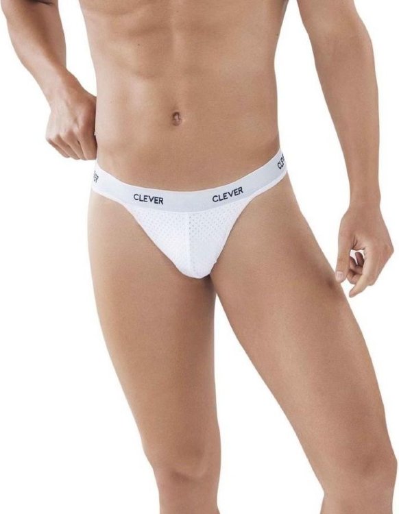 Белые мужские трусы-тонги Latin Lust Thong