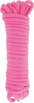 Розовая веревка для связывания Sweet Caress Rope - 10 метров