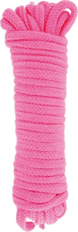 Розовая веревка для связывания Sweet Caress Rope - 10 метров