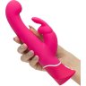 Розовый вибратор-кролик G-Spot Rechargeable Rabbit Vibrator - 24,1 см.