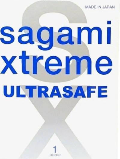 Презерватив Sagami Xtreme Ultrasafe с двойным количеством смазки - 1 шт.