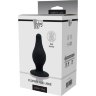 Черный анальный стимулятор DUAL DENSITY PLEASURE PLUG L - 10,2 см.