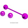 Лиловые вагинальные шарики KEGEL BALL III