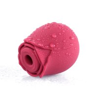 Красный вакуумный стимулятор Rose