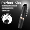 Черный вакуумный стимулятор Perfect Kiss