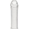 Текстурированная насадка на пенис Clear Textured Penis Enhancing Sleeve Extension - 16,5 см.