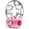 Розовое эрекционное виброкольцо Arouser Vibrating C-Ring