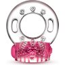 Розовое эрекционное виброкольцо Arouser Vibrating C-Ring