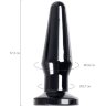 Черная анальная втулка Gemini β - 12,3 см.
