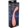 Розовый вибратор Shape of water Droplet - 19,5 см.