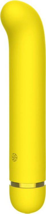 Желтый перезаряжаемый вибратор Flamie - 18,5 см.