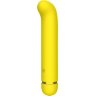 Желтый перезаряжаемый вибратор Flamie - 18,5 см.