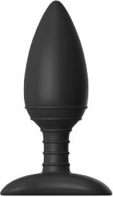 Чёрная вибровтулка NEXUS ACE MEDIUM с дистанционным управлением - 12 см.