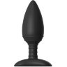 Чёрная вибровтулка NEXUS ACE MEDIUM с дистанционным управлением - 12 см.